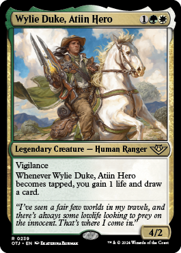 Wylie Duke,   Atiin Hero