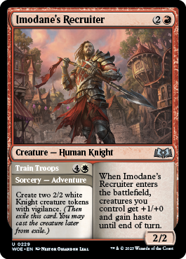 Imodane'S Recruiter // Train Troops