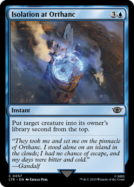 Isolation at Orthanc