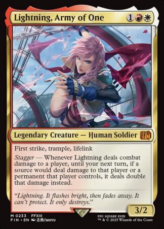 Lightning,  Army of One