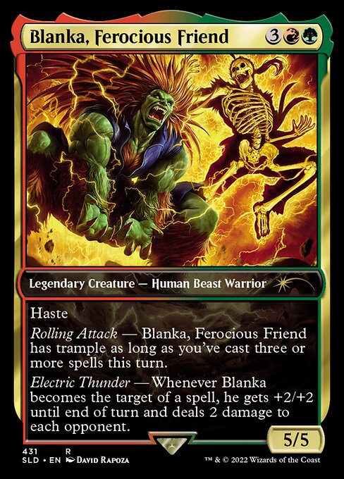 Blanka, Ferocious Friend // The Howling Abomination (foil)