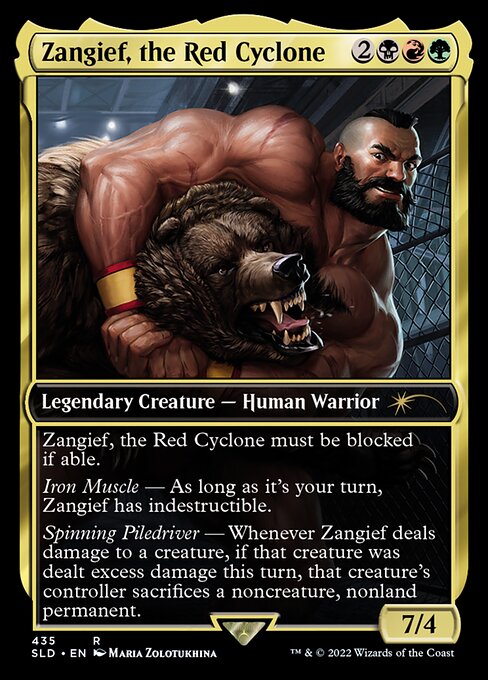 Zangief, the Red Cyclone // Maarika, Brutal Gladiator (foil)