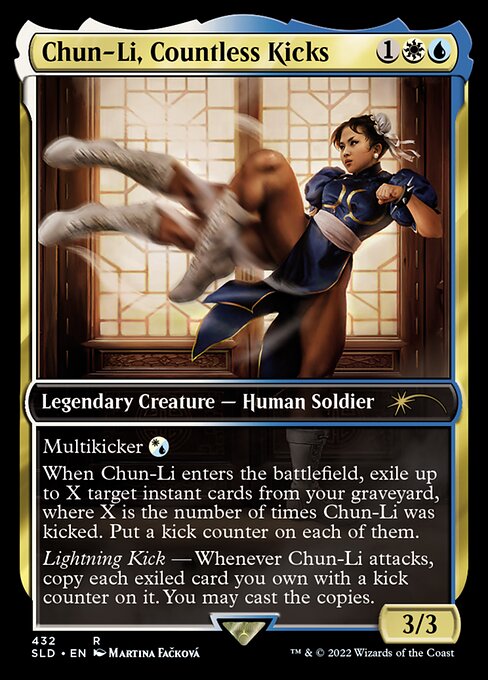 Chun-Li, Countless Kicks // Zethi, Arcane Blademaster (foil)