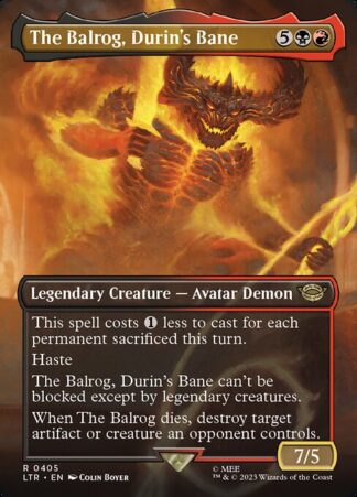 The Balrog,  Durin's Bane
