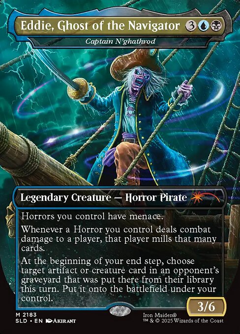 Eddie, Ghost of the Navigator // Captain N'ghathrod (Rainbow foil)