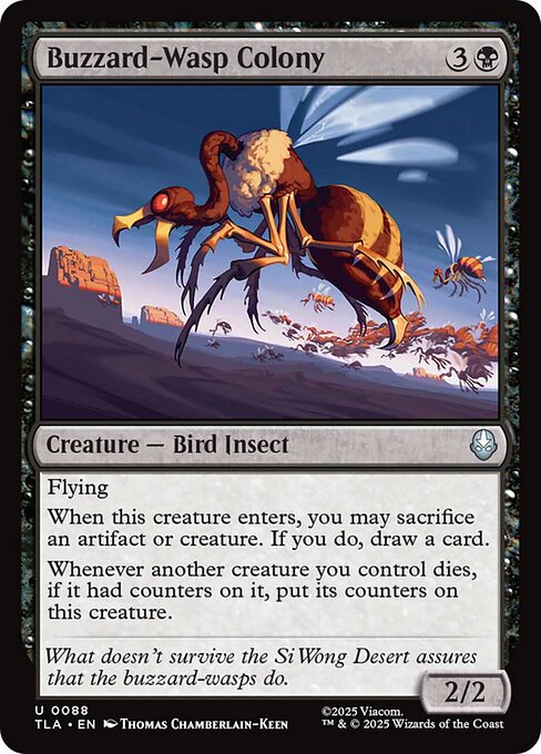 Buzzard-Wasp Colony (foil)