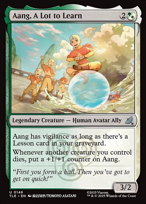 Aang, A Lot to Learn (foil)