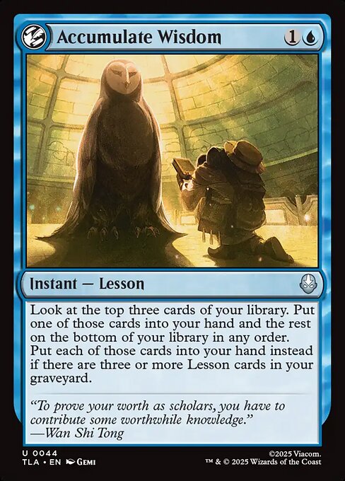 Accumulate Wisdom (foil)