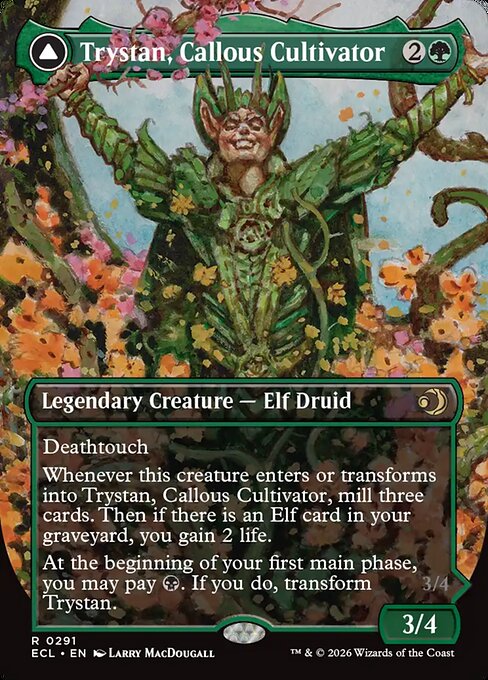Trystan, Callous Cultivator // Trystan, Penitent Culler (foil)