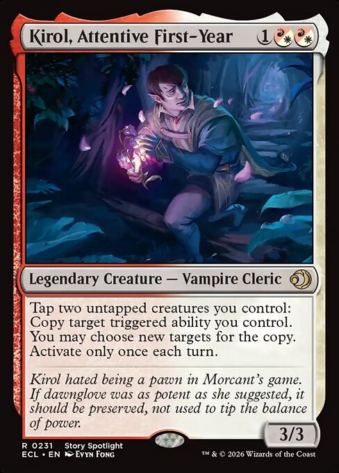 Kirol, Attentive First-Year (foil)