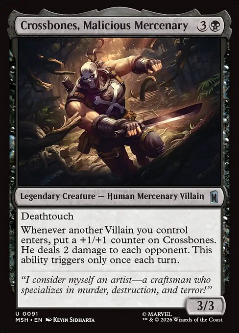 Crossbones, Malicious Mercenary (foil)