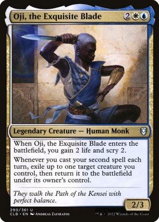 Oji, The Exquisite Blade