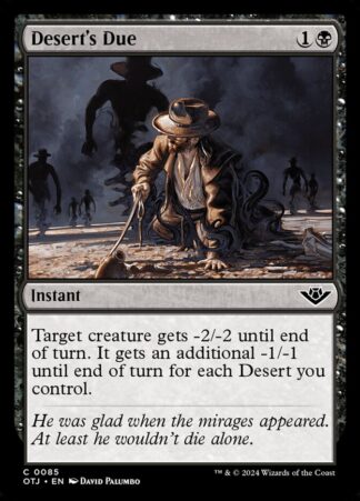 Desert’s Due